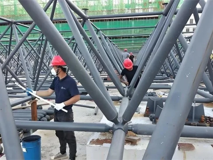 Steel Structure Bolt Ball Grid School suppliers