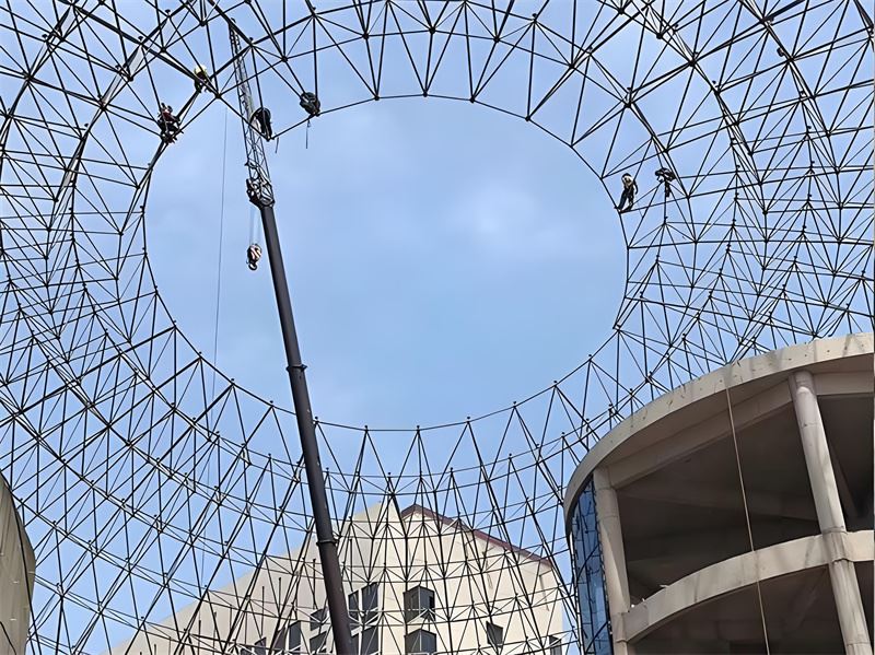 Steel Structure Bolt Ball Grid School